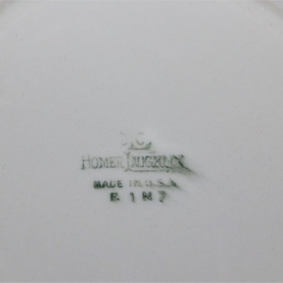 Vintage Homer Laughlin Vegetable Bowl | Scalloped & Footed Serving Bowl With Lid - Picture 9 of 9